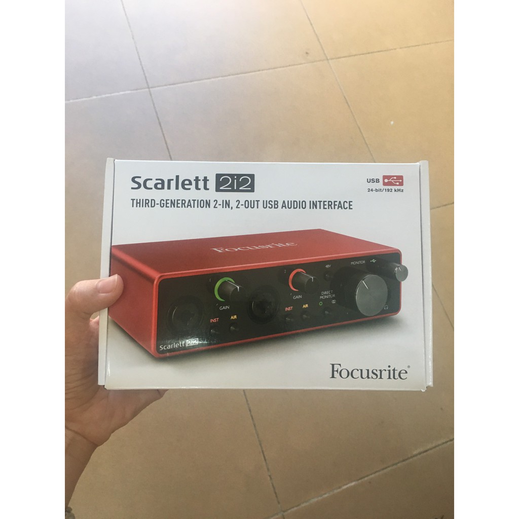 Sound card thu âm Focusrite Scarlett 2i2 Gen3