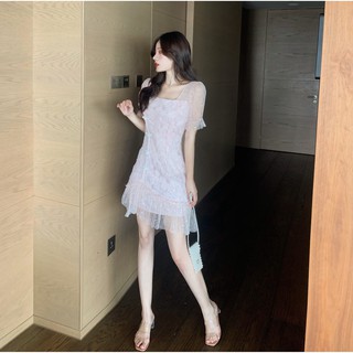 [TONGHSD40 - Giảm 40K]  Đầm voan trắng cổ tích