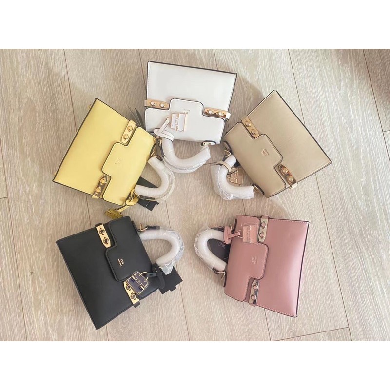 Túi L.Y.N quai cầm kèm dây đeo chéo sz 21cm