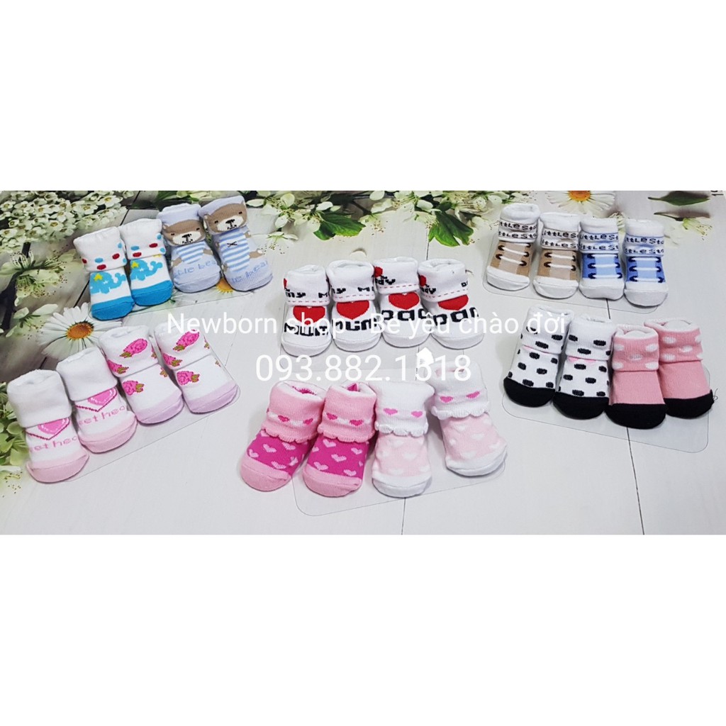 SET 2 ĐÔI TẤT SƠ SINH CAO CẤP