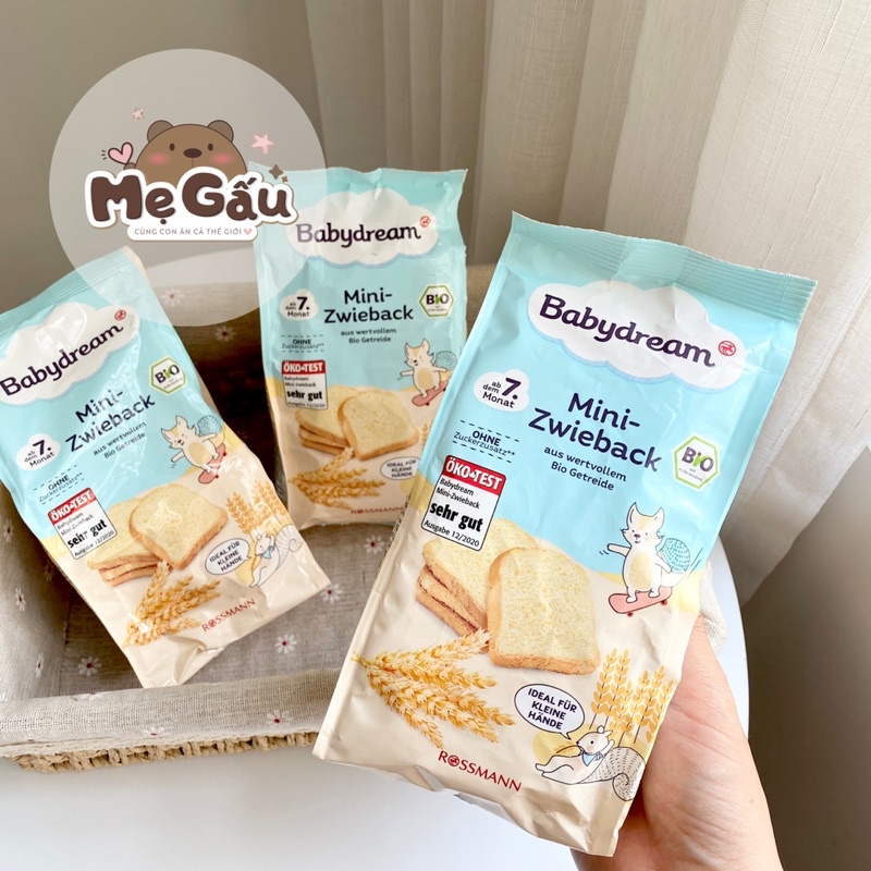[BabyDream] BÁNH MÌ KHÔ HỮU CƠ ĐỨC BABYDREAM-7m+