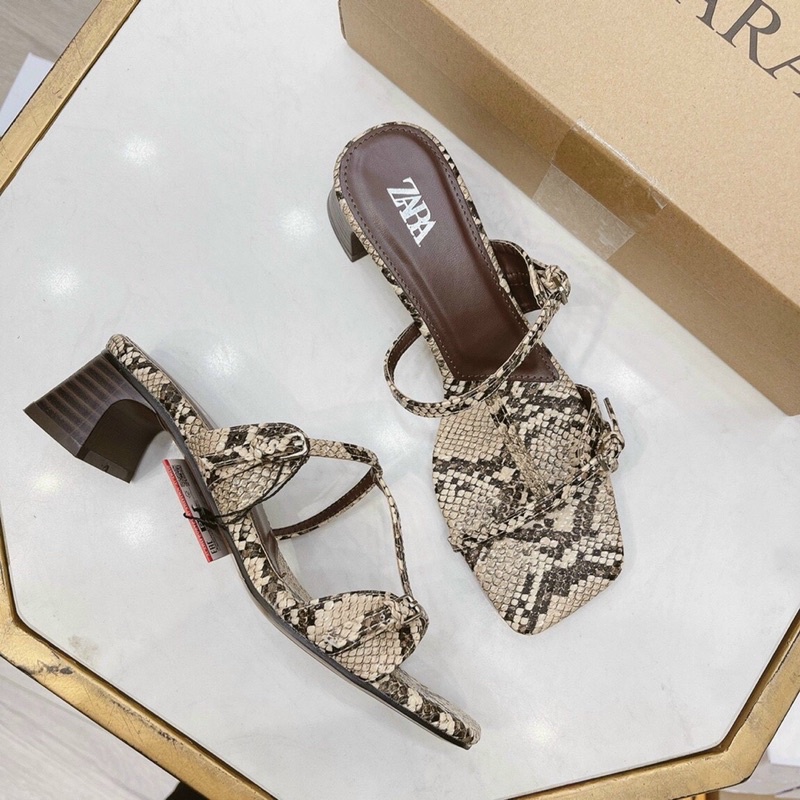 Guốc zara quai rắn 5p fullbox