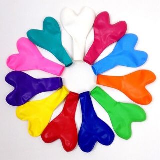 Set 10 bóng nhũ hình tim size 25 cm