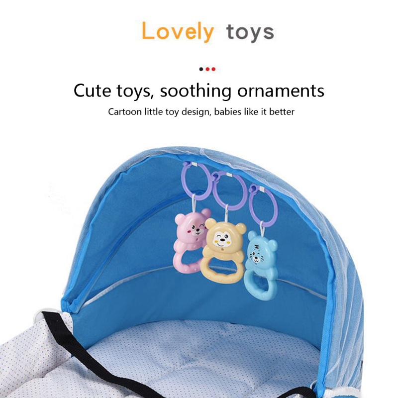 Giường Ngủ Có Màn Ngăn Muỗi Có Thể Gấp Gọn Tiện Dụng Mang Theo Du Lịch Cho Bé