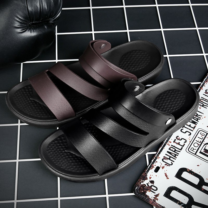 Giày Sandal Da Chống Thấm Nước Cho Nam Size 40-45