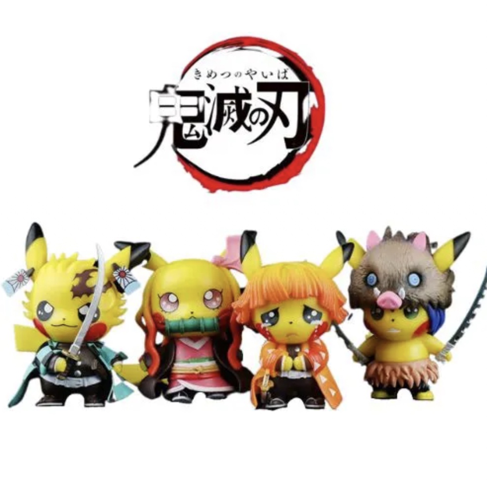 Siêu nét - Mô hình pikachu cosplay kimetsunoyabai - Hàng hiếm
