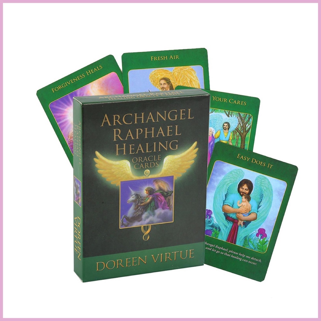 Bộ Bài Tarot Phiên Bản Tiếng Anh Archangel Raphael Healing Oracle Cho Người Mới Bắt Đầu