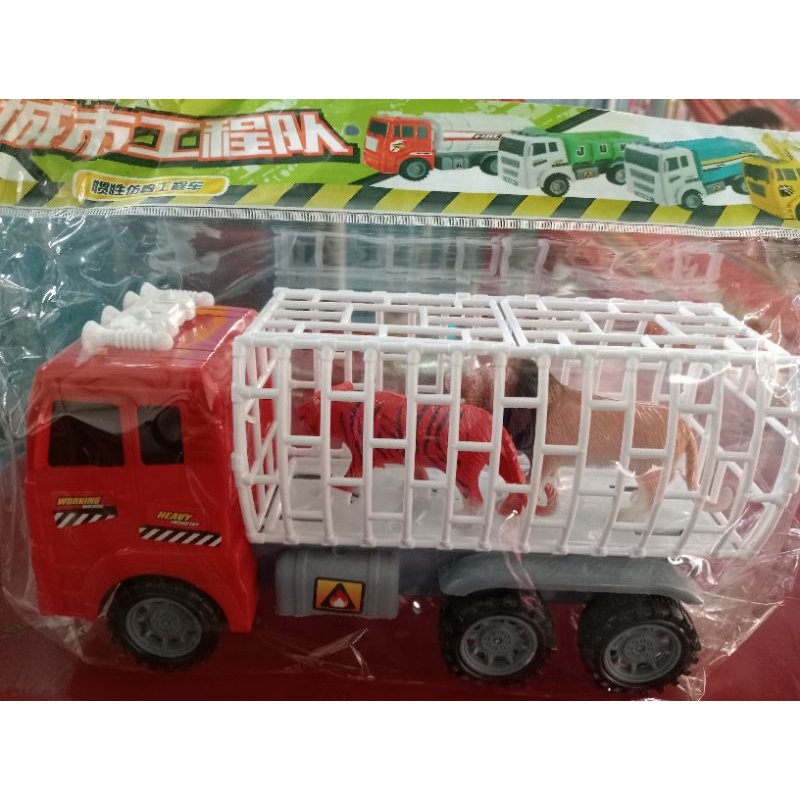 Đồ chơi xe tải chở thú ngộ nghĩnh chạy trớn