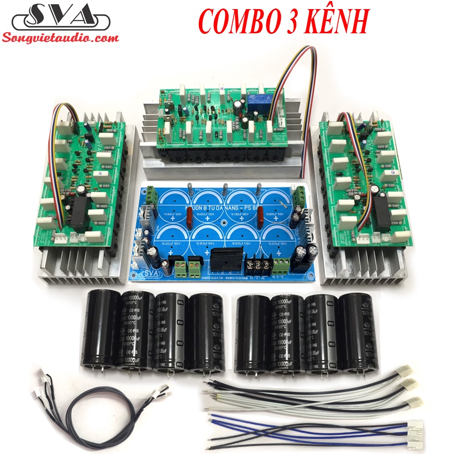 COMBO 3 KÊNH (CÔNG SUẤT 12 SÒ ROLE) + MẠCH NGUỒN 8 TỤ ĐA NĂNG