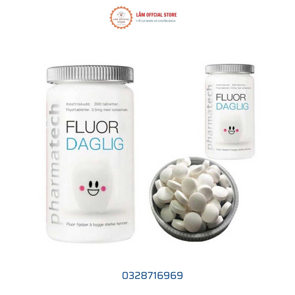 Viên ngậm bảo vệ sức khoẻ răng miệng Pharmatech Fluor Daglig