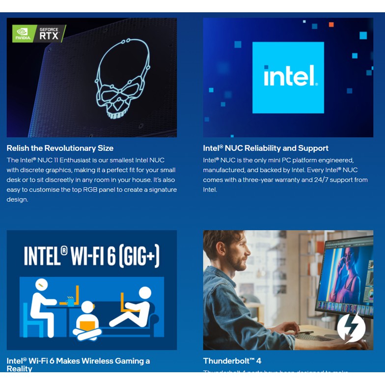 Máy tính Intel NUC 11 Phantom Canyon Enthusiast Kit MiniPC - NUC11PHKi7C ( RNUC11PHKi7C000 ) | WebRaoVat - webraovat.net.vn