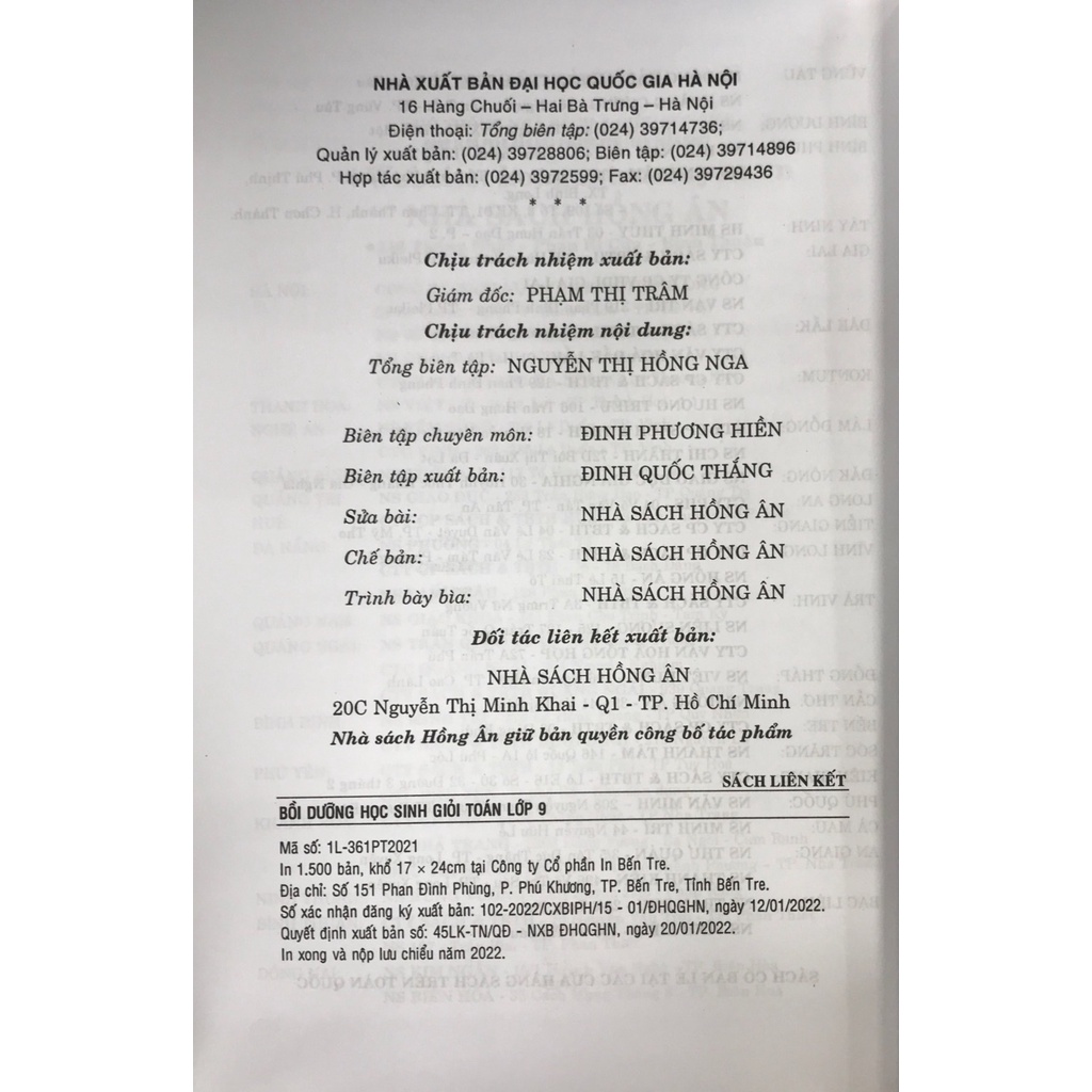 Sách - Bồi Dưỡng Học Sinh Giỏi Toán Lớp 9