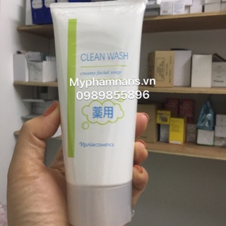 Sữa Rửa Mặt Tẩy Trang Naris GN Clean Wash Creamy Facial Soap - Mỹ Phẩm Naria Cosmetics Japan Nhật Bản