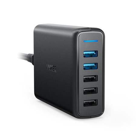 Sạc ANKER PowerPort Speed 5 cổng 63w với 2 cổng Quick Charge 3.0 (Đen) OPENBOX