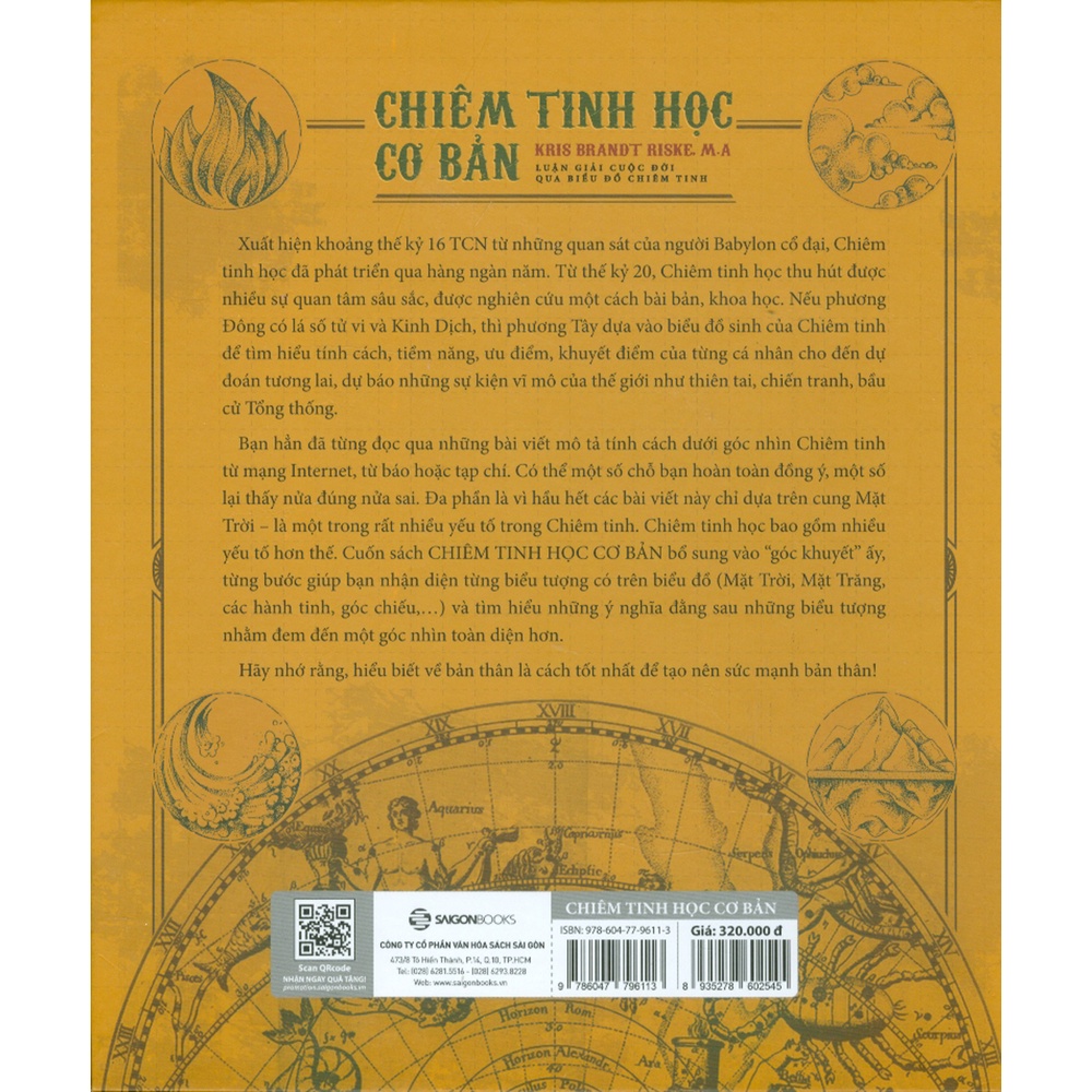 Sách - Chiêm Tinh Học Cơ Bản - Luận Giải Cuộc Đời Qua Biểu Đồ Chiêm Tinh (Bìa Cứng)