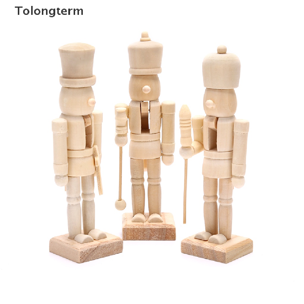 Mô Hình Búp Bê Người Lính Bằng Gỗ 12CM Dùng Trang Trí Thủ Công DIY