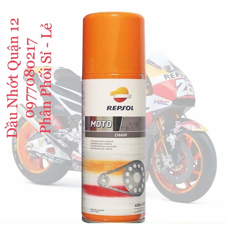 Dưỡng Sên Repsol Moto Chain 400ML Made in Spain