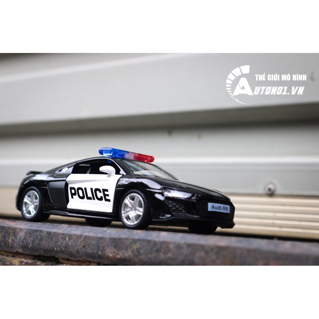 MÔ HÌNH XE AUDI R8 POLICE 1:36 SCALE MODEL 7161