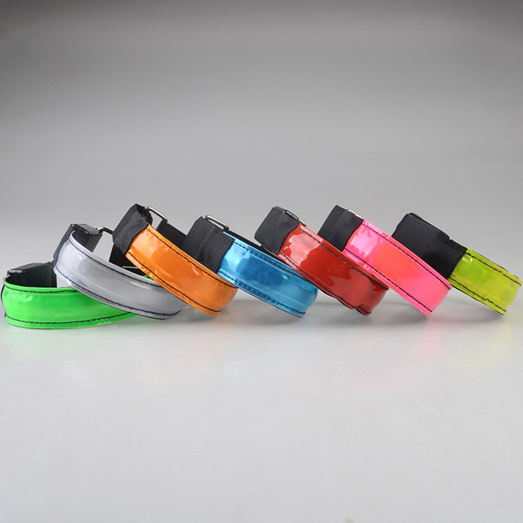 Arm Band Reflective Rechargeable Running LED Armband Adjustable Night Safety Luminous Band