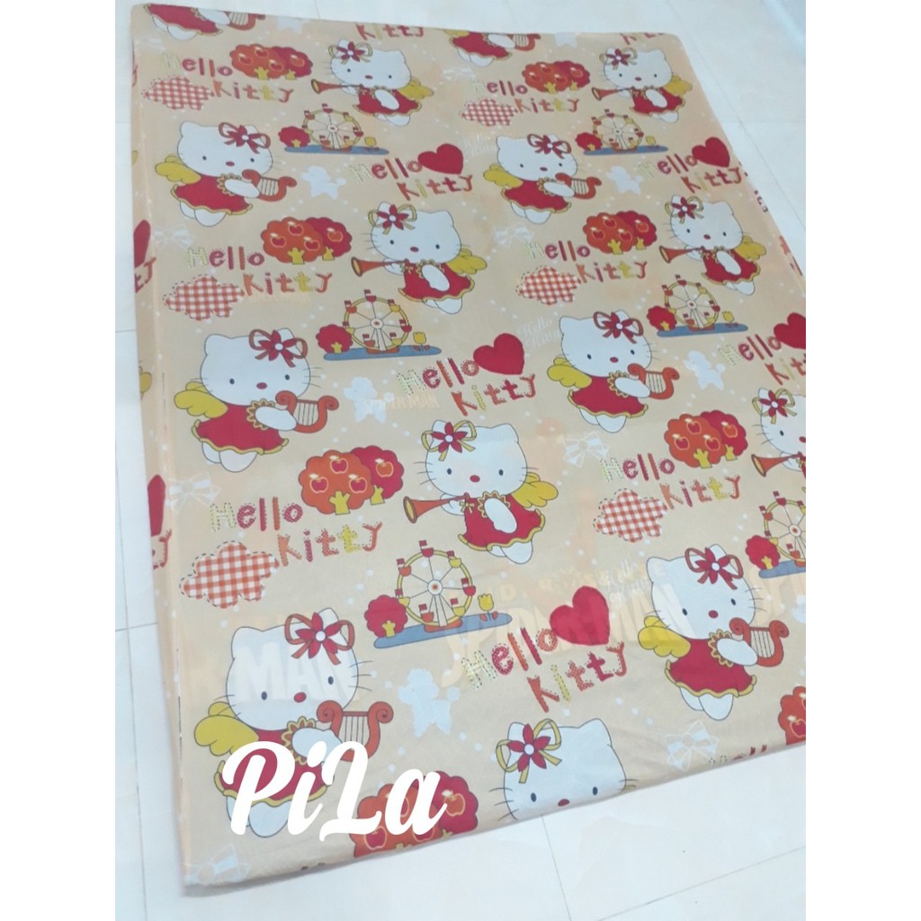 Trọn Bộ Ga Thun Lạnh Họa Tiết Đẹp (Kitty, doremon) Bộ M6 Thun Đẹp | BigBuy360 - bigbuy360.vn