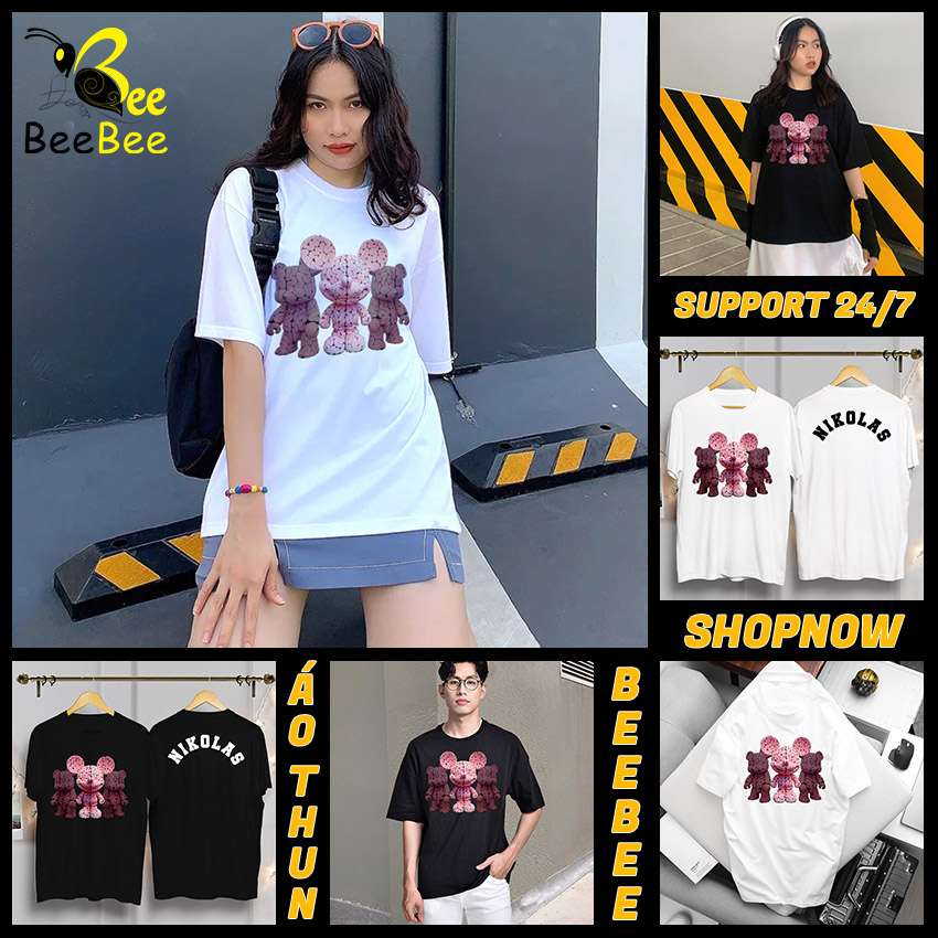 Áo Thun Unisex, Áo phông Unisex Nikolas 100% Cotton MICKEY BRAIN - NIKOLAS-MBN001