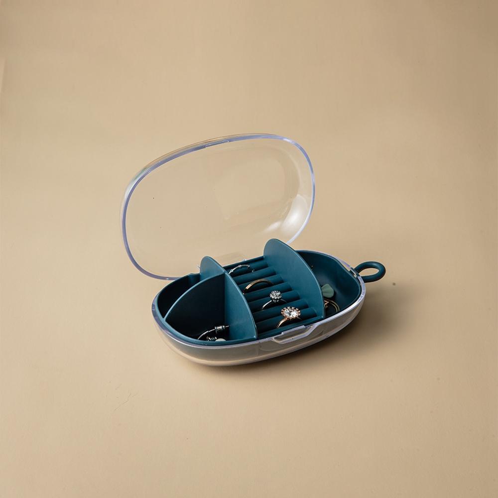 ANEMONE Hộp Đựng Trang Sức Bằng Silicon Trong Suốt Tiện Dụng Mang Đi Du Lịch