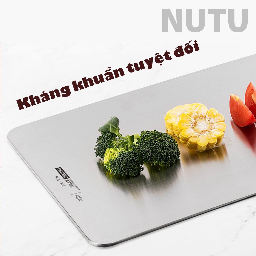 Thớt Inox 304 Kháng Khuẩn Cừờng Lực, Vệ Sinh Dễ Dàng, Chống Mốc