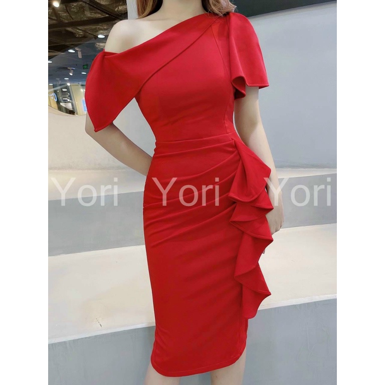 (Mẫu Mới) Đầm UMI Hở Vai Ôm Body Siêu Hack Dáng Up Valentina Shop