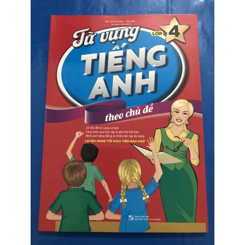 Sách - Từ vựng tiếng anh theo chủ đề lớp 4