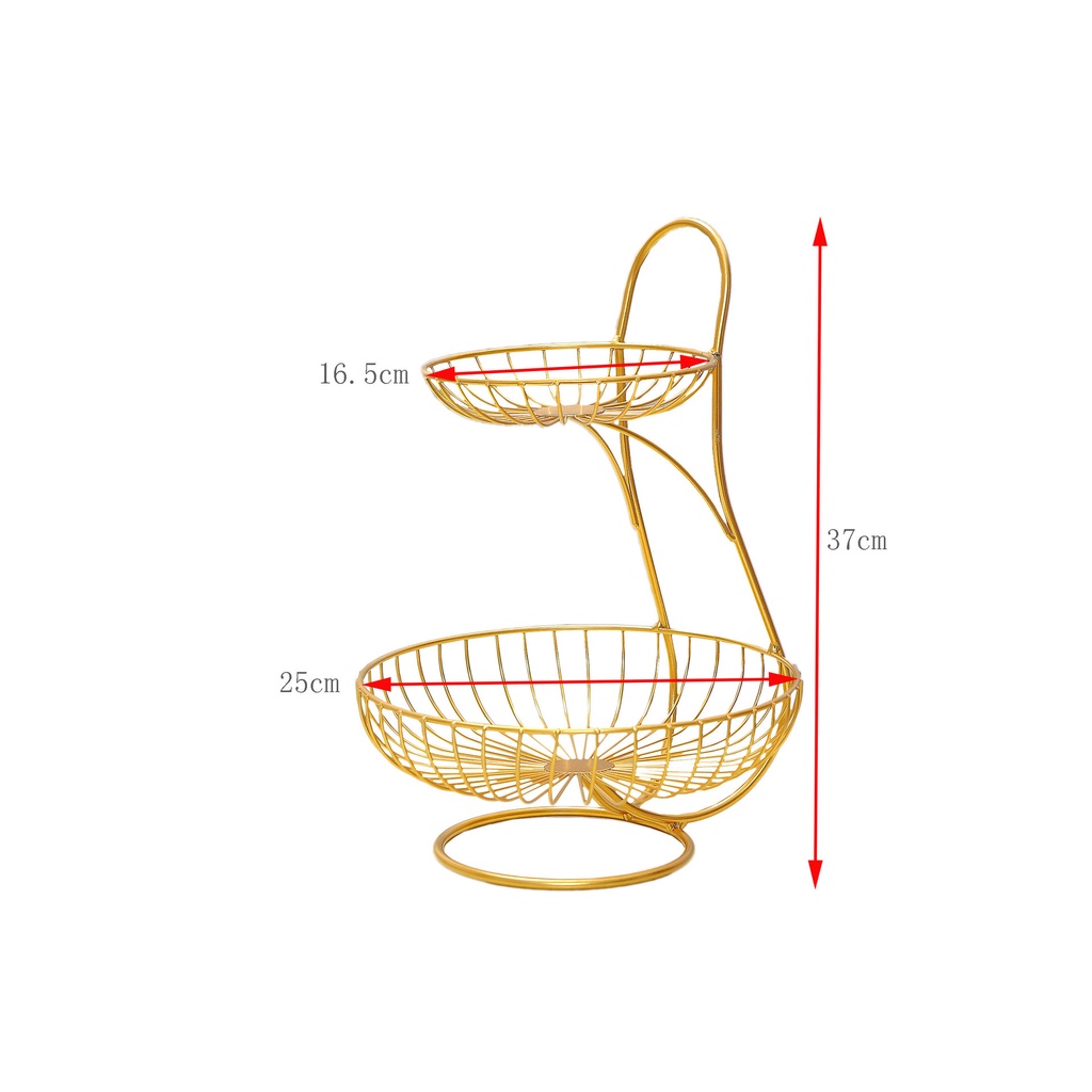đĩa đựng hoa quả trái cây trang trí phòng khách phong cách châu Âu thiết kế nhiều tầng