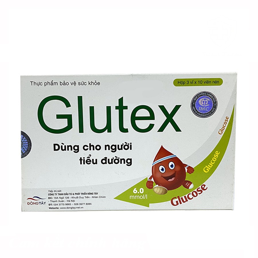 Glutex - Hỗ Trợ Ổn Định Đường Huyết- Hộp 3 vỉ x 10 viên nén