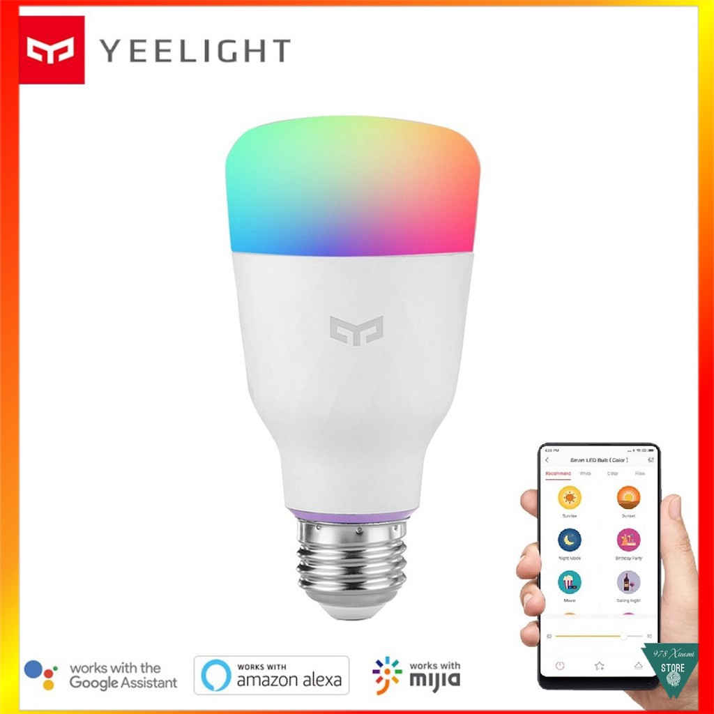 BÓNG ĐÈN THÔNG MINH XIAOMI YEELIGHT 2S / 1S 16 TRIỆU MÀU (2020) -Bóng đèn LED thông minh Xiaomi Yeelight 2 - Mr Xiaomi