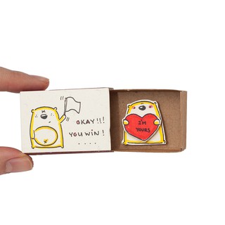 Thiệp Tình Yêu Hộp Diêm Okay You Win I'm Yours