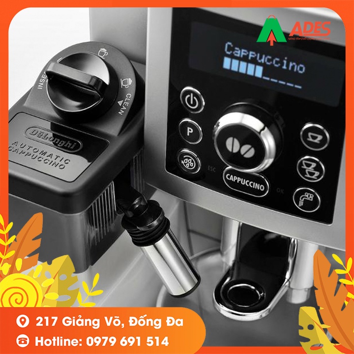 [Mã 154ELSALE2 giảm 7% đơn 300K] Máy Pha Cà Phê Delonghi ECAM23.460.B - BẢo Hành Chính Hãng 12 Tháng