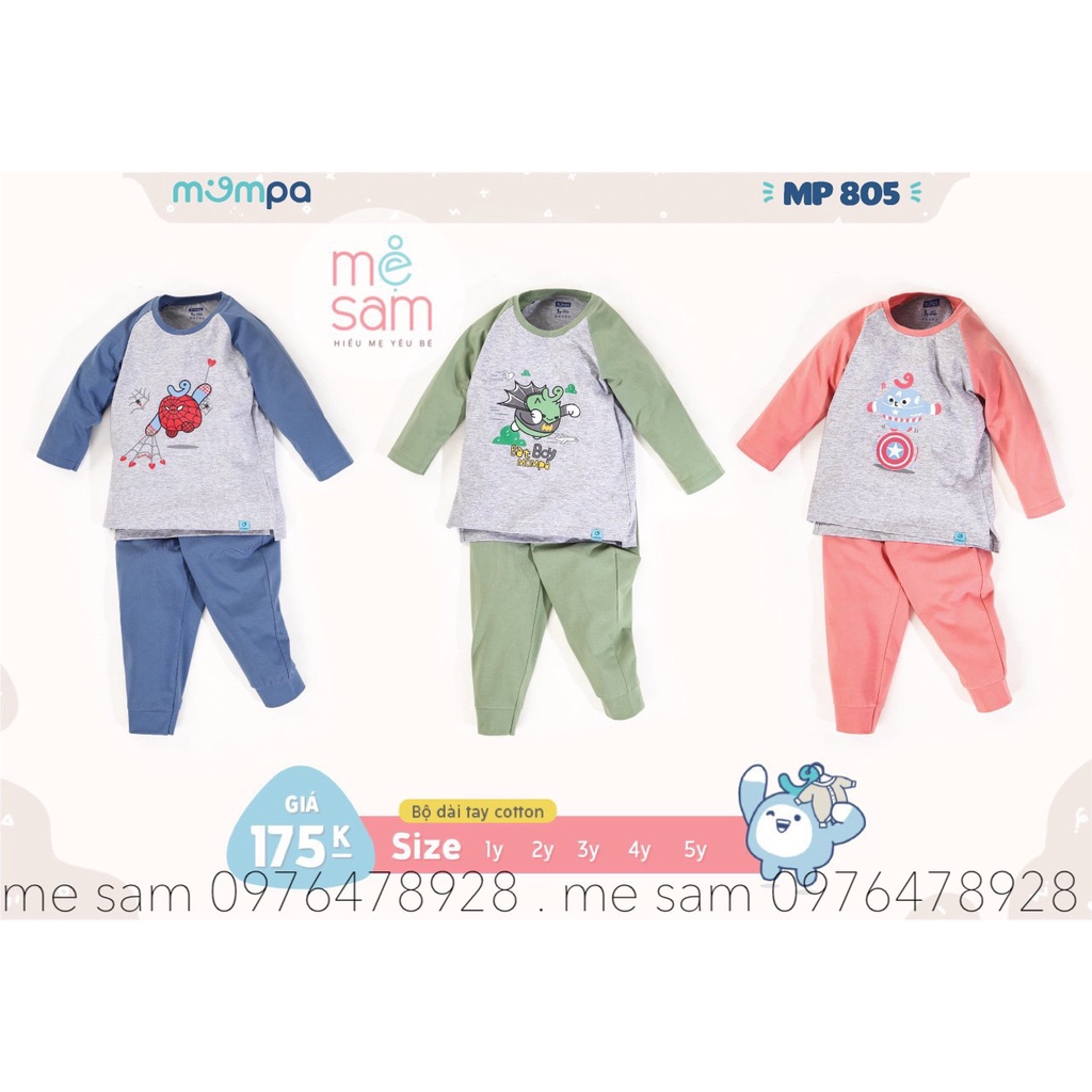 Bộ dài tay cotton mompa MP 805