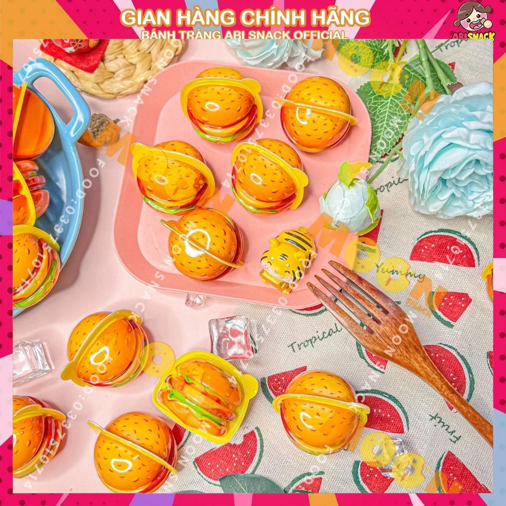 Loại mới kẹo dẻo hamburger có nhân hình bánh hamburger 18g