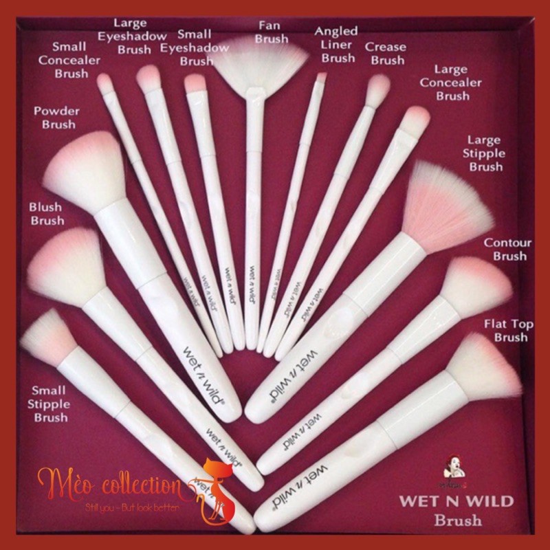 Cọ Wet n Wild Brush Roll 17 Piece Collection