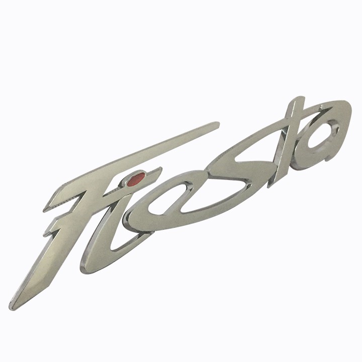 Logo chữ nổi Fiesta dán trang trí đuôi xe