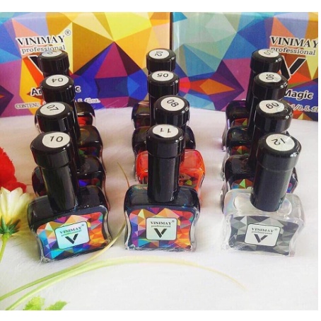 Sét cồn loang vinimay siêu đẹp gel tạo loang 12 chai