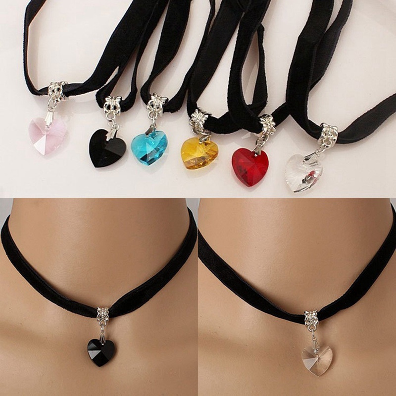 Vòng Cổ Choker Hình Trái Tim Cho Bé Gái