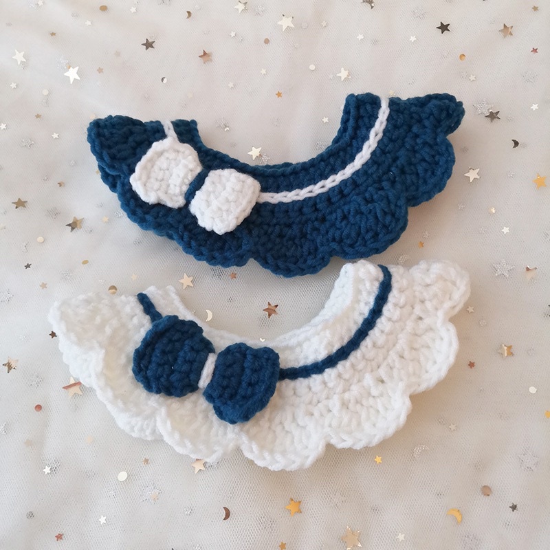 Yếm len nơ xinh cho chó mèo