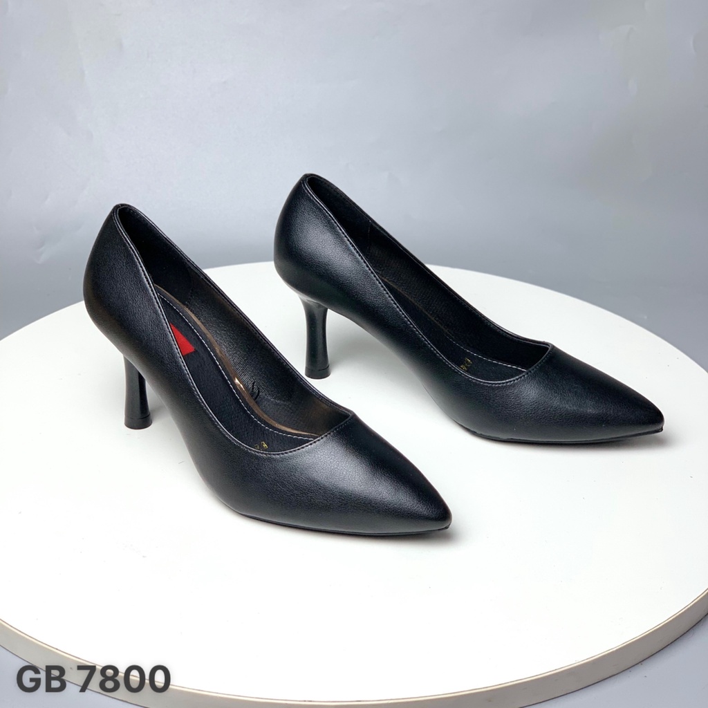 Giày công sở nữ BQ ❤️FREESHIP❤️ Giày cao gót mũi nhọn trơn cao cấp da mềm đế nhọn GB7800