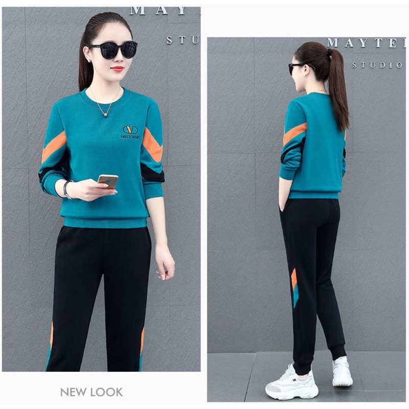 Đồ bộ thu đông nữ dài tay - Bộ thể thao mặc nhà LINA STORE