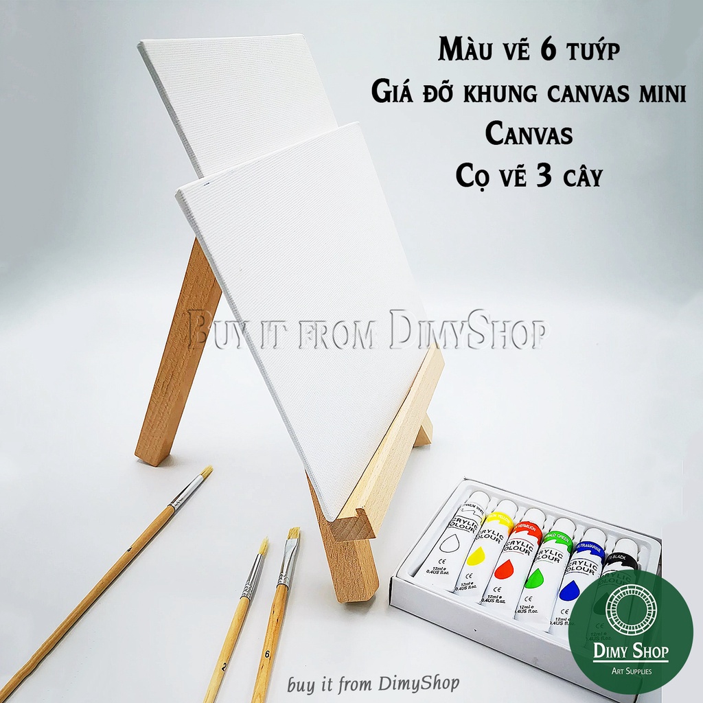 Bộ dụng cụ vẽ tranh Acrylic SINO ART dành cho người mới học vẽ, các bé tập vẽ