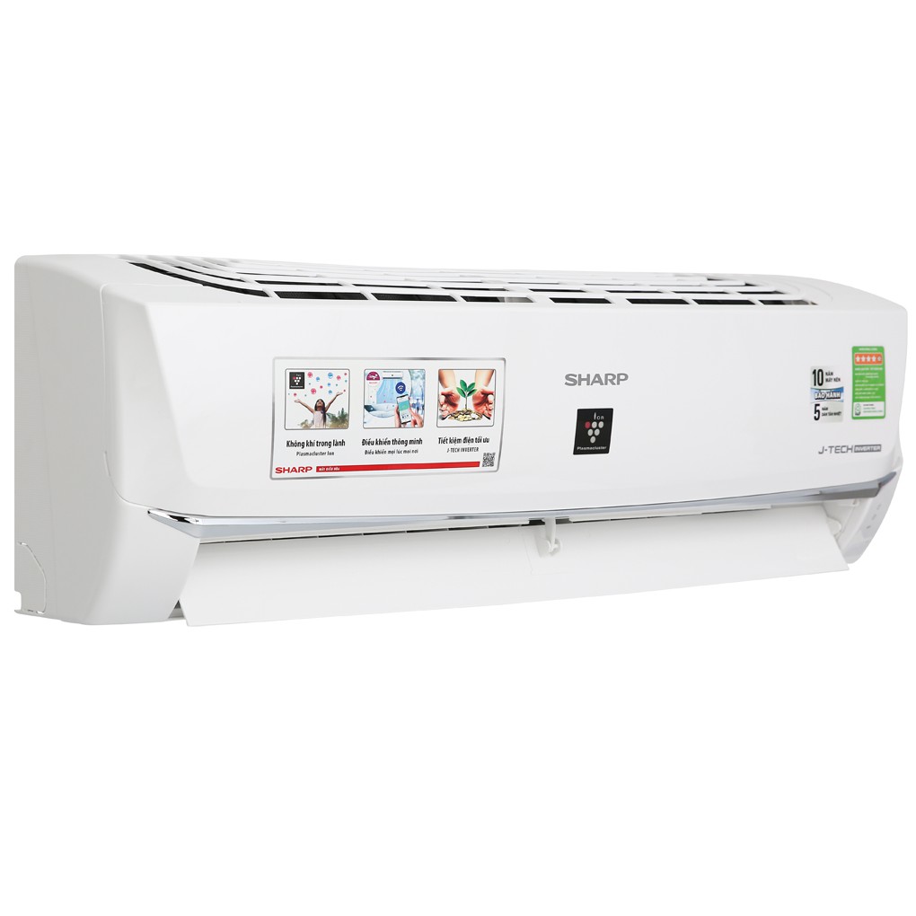 MIỄN PHÍ CÔNG LẮP ĐẶT - XP10WHW - Máy lạnh Sharp Inverter 1 HP AH-XP10WHW Mẫu 2019