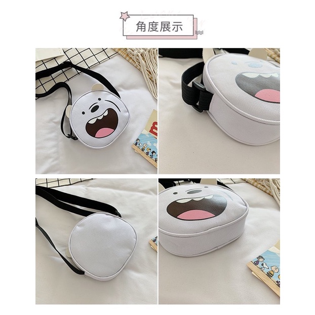 Túi mini đeo chéo WE BARE BEAR chúng tôi là gấu siêu cute