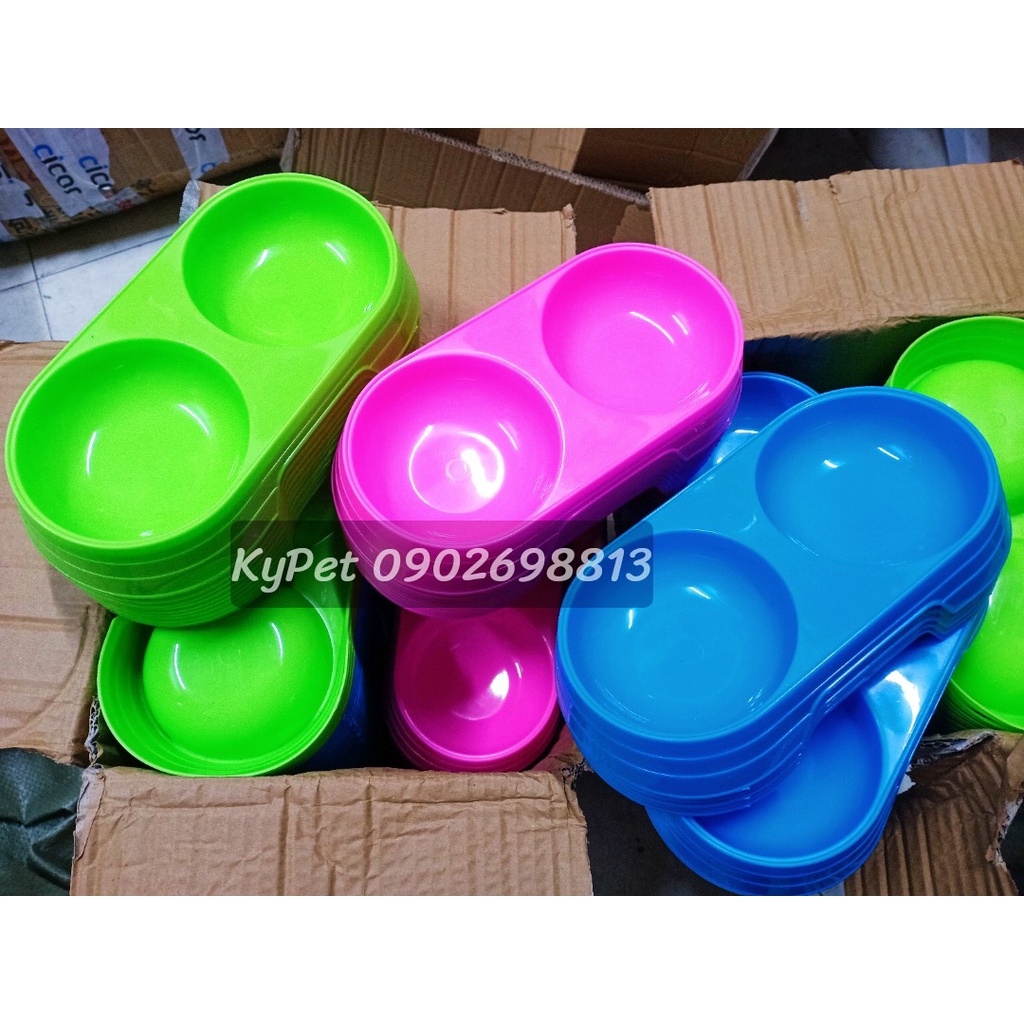BÁT ĂN ĐÔI DÀNH CHO CHÓ MÈO- BÁT NHỰA SIÊU RẺ