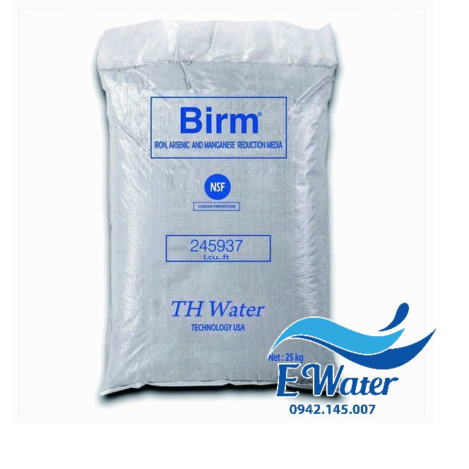 Hạt birm ứng dụng trong xử lý nước giếng khoan (bao 25kg) - Ewater