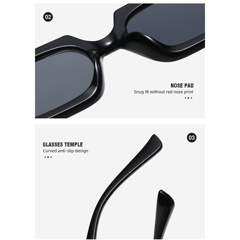 Kính thời trang hip-hop cá tính đa giác màu kẹo kính kính gọng nhỏ cổ điển