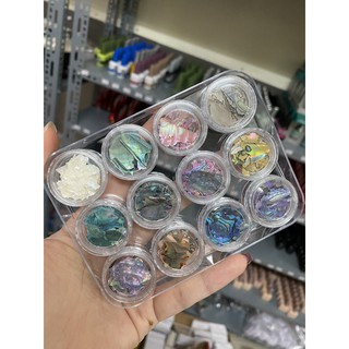 Xà cừ nail , xà cừ vân đá đính móng, lẻ màu